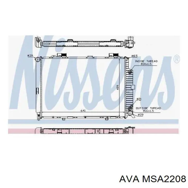 MSA2208 AVA Радиатор