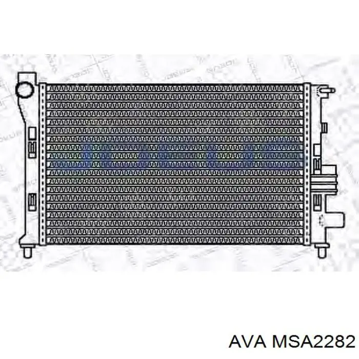 Купити MSA2282 AVA Радіатор двигуна