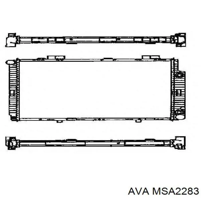 Радіатор MSA2283 AVA