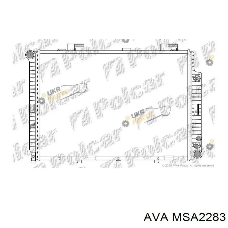 Радіатор основний AVA MSA2283 ціна, від 145.63 USD