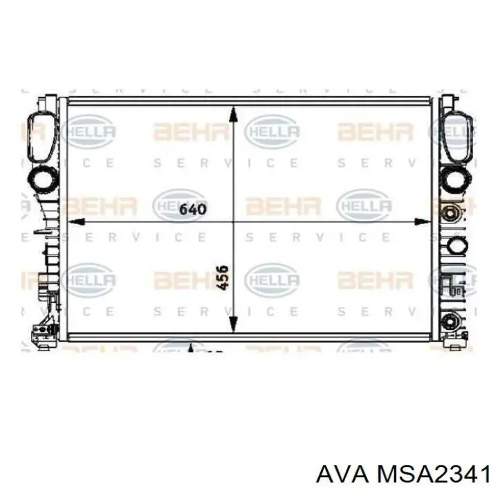 Радіатор основний AVA MSA2341 ціна, від 90.97 USD