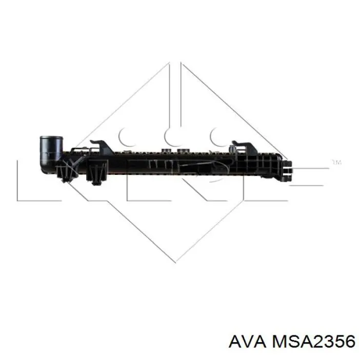 Радіатор основний AVA MSA2356 ціна, від 82.92 USD