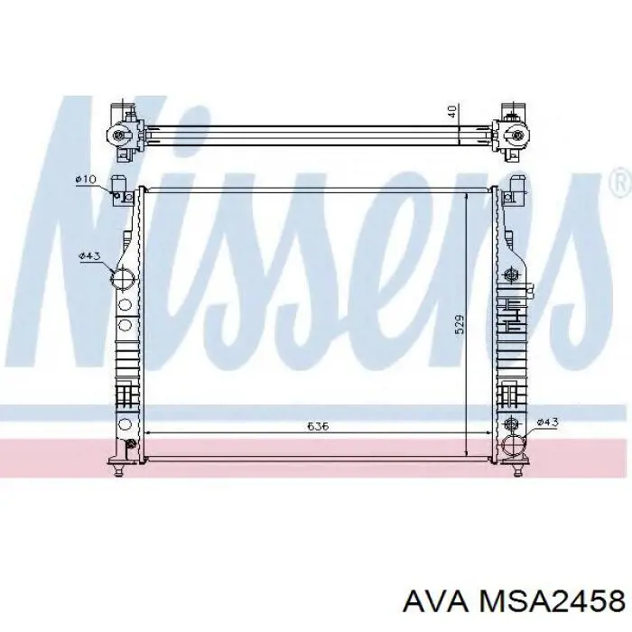 Купити A1645000303 Mercedes Радіатор двигуна