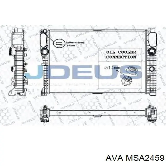Радіатор основний AVA MSA2459 ціна, від 147.00 USD