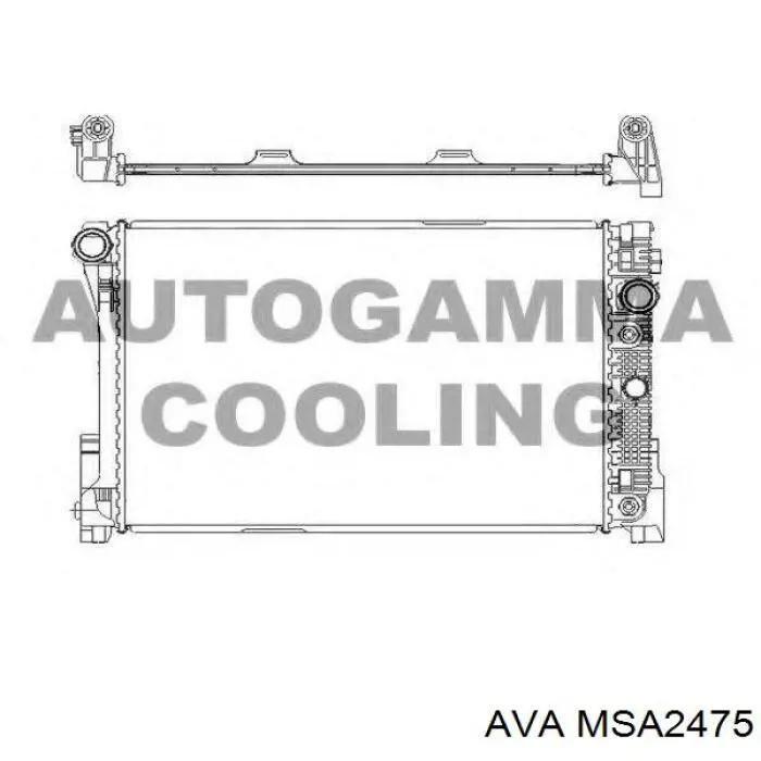 Радіатор MSA2475 AVA