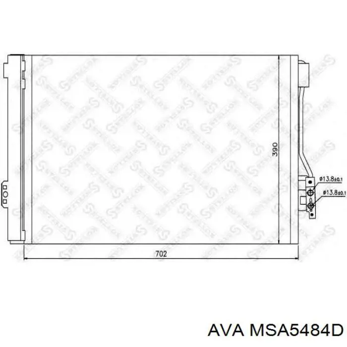 Радіатор кондиціонера MSA5484D AVA