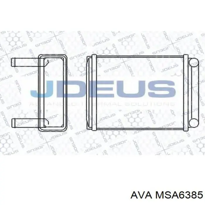 Купити MSA6385 AVA Радіатор пічки (обігрівача), задній