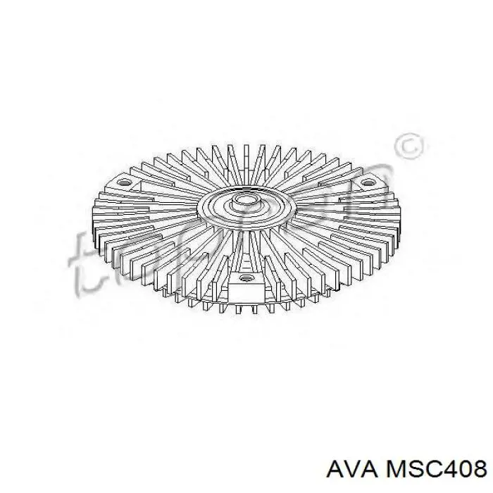 Вискомуфта вентилятора MSC408 AVA