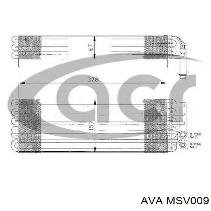 Випаровувач кондиціонера Mercedes A2018302358 ціна, від 63.35 USD