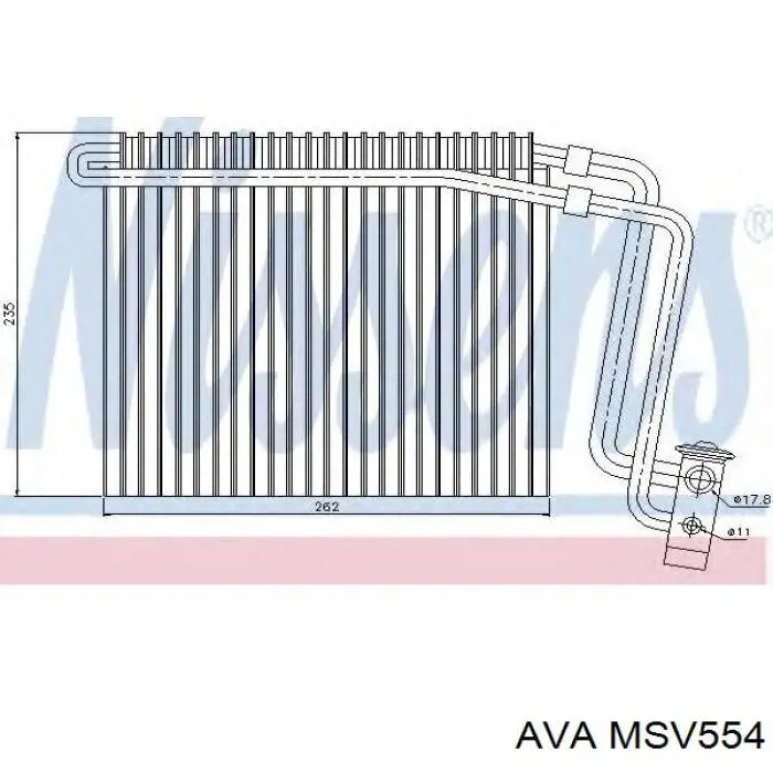 Випаровувач кондиціонера Mahle Original AE66000P ціна, від 73.16 USD