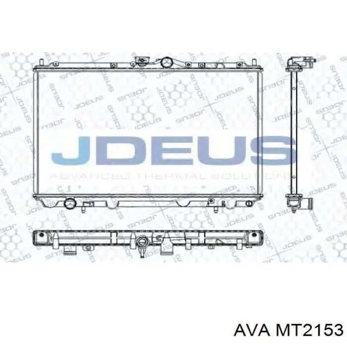 MT2153 AVA Радіатор охолодження двигуна