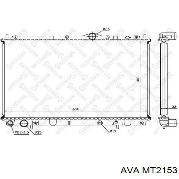Радіатор основний AVA MT2153 ціна, від 110.42 USD