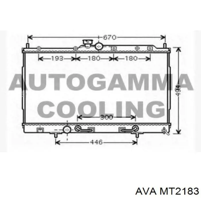Радіатор основний AVA MT2183 ціна, від 82.18 USD