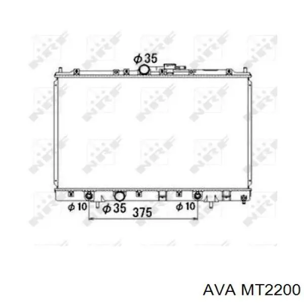 Купити MT2200 AVA Радіатор двигуна