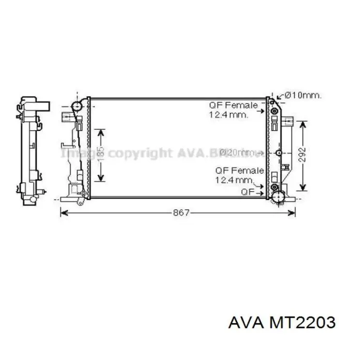 Радіатор MT2203 AVA