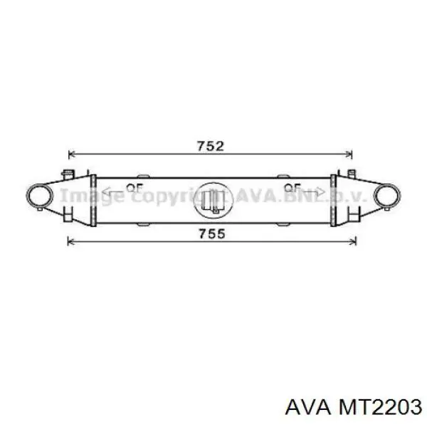 Радіатор охолодження AVA MT2203