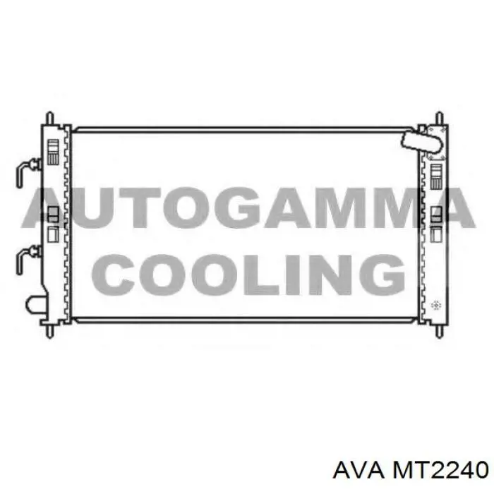 Радіатор охолодження двигуна MT2240 AVA