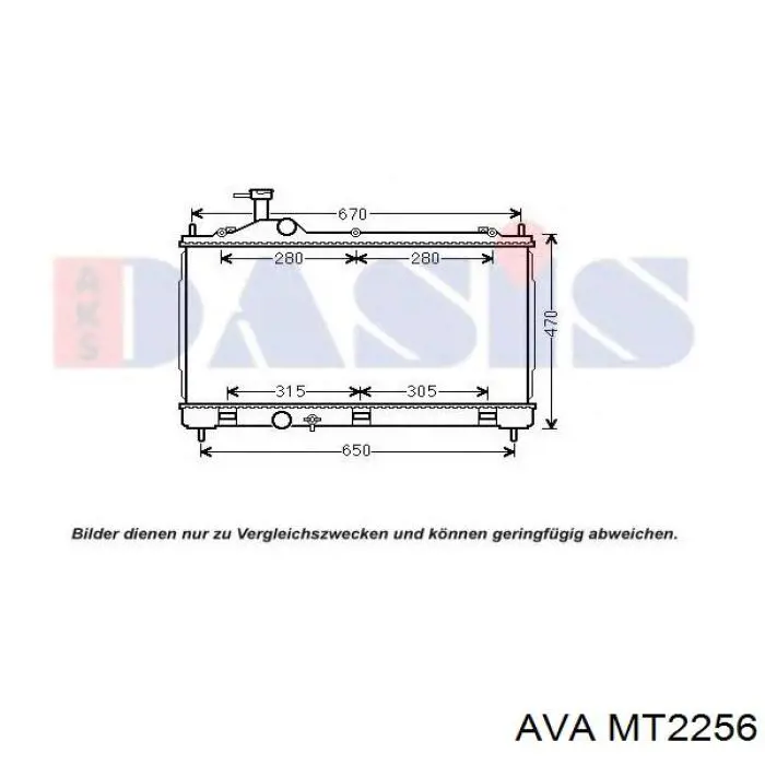Радіатор основний AVA MT2256 ціна, від 114.88 USD