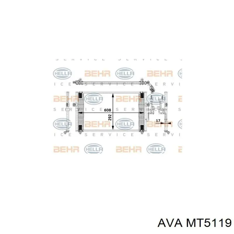 Конденсатор кондиціонера AVA MT5119 ціна, від 88.23 USD
