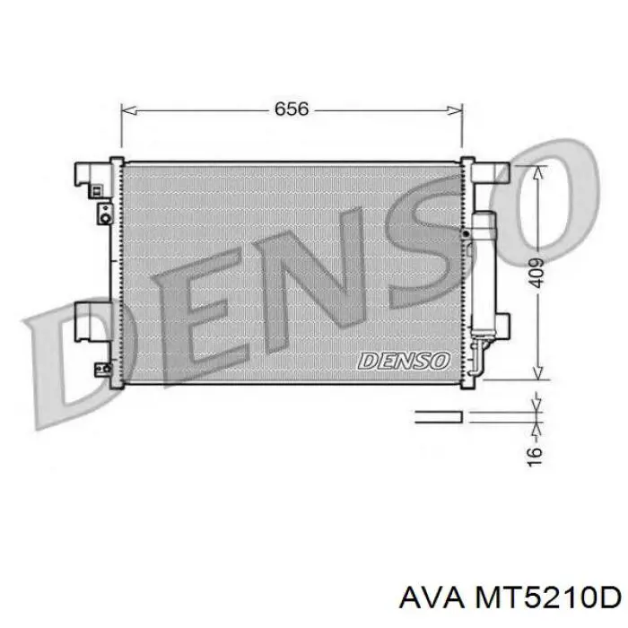 MT5210D AVA радіатор кондиціонера