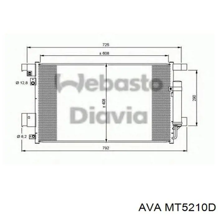 Купити MT5210D AVA Радіатор системи охолодження кондиціонера