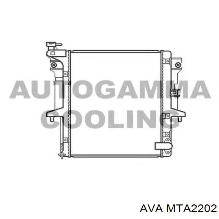 Купити MTA2202 AVA Радіатор двигуна