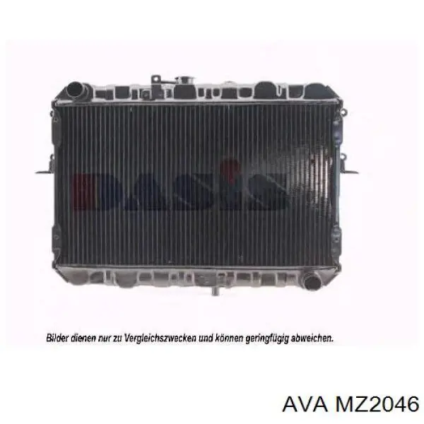 MZ2046 AVA радіатор охолодження двигуна
