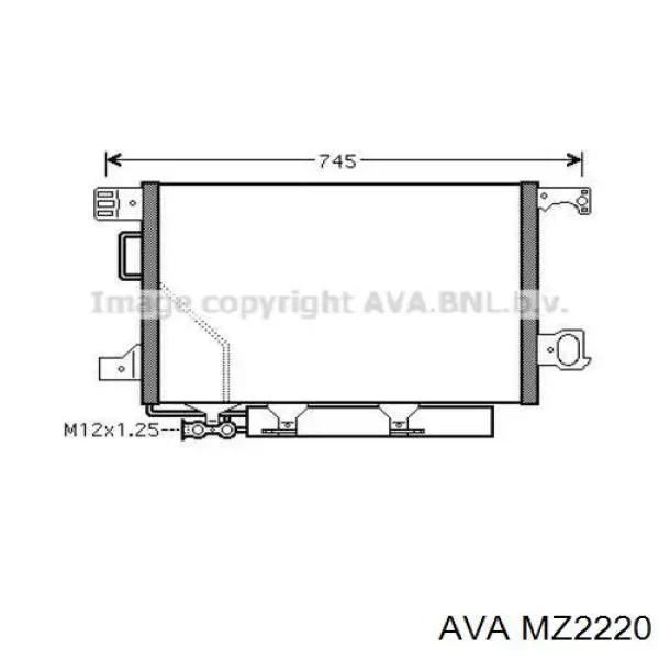 Радіатор MZ2220 AVA