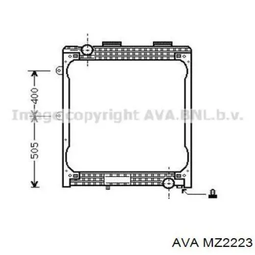 Радіатор MZ2223 AVA