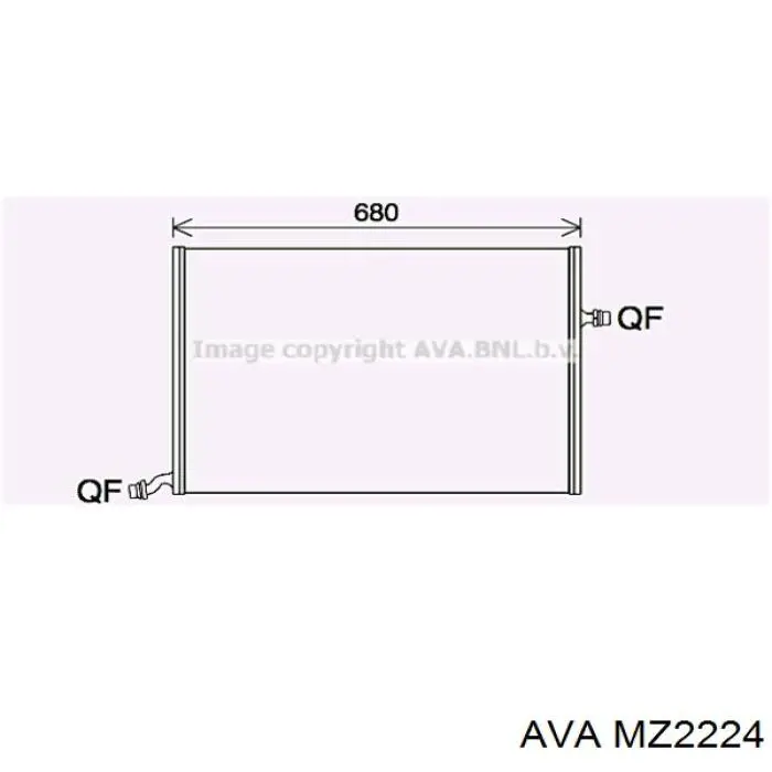 Радіатор MZ2224 AVA