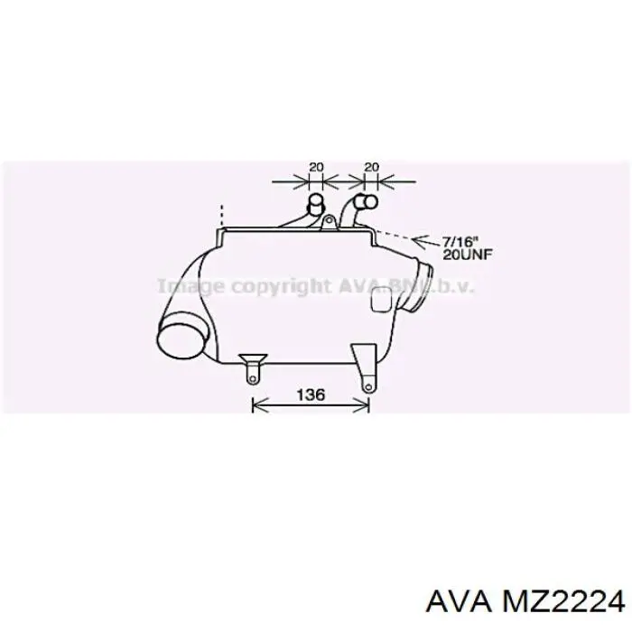 Радіатор охолодження AVA MZ2224