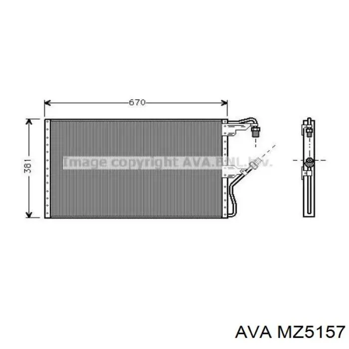 Конденсатор кондиціонера AVA MZ5157 ціна, від 75.16 USD