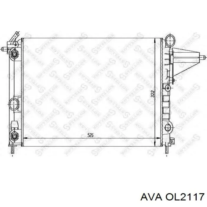 OL2117 AVA радіатор охолодження двигуна