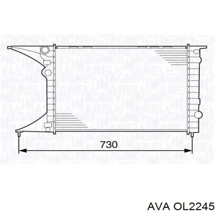 Радіатор 52463043 Opel
