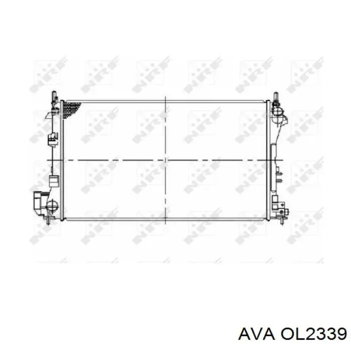 Купити OL2339 AVA Радіатор двигуна
