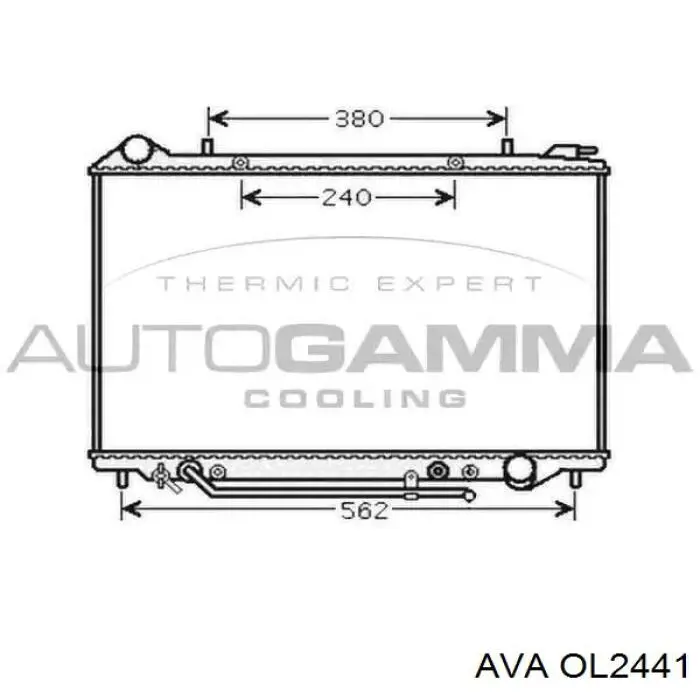 Радіатор охолодження Opel 1302111