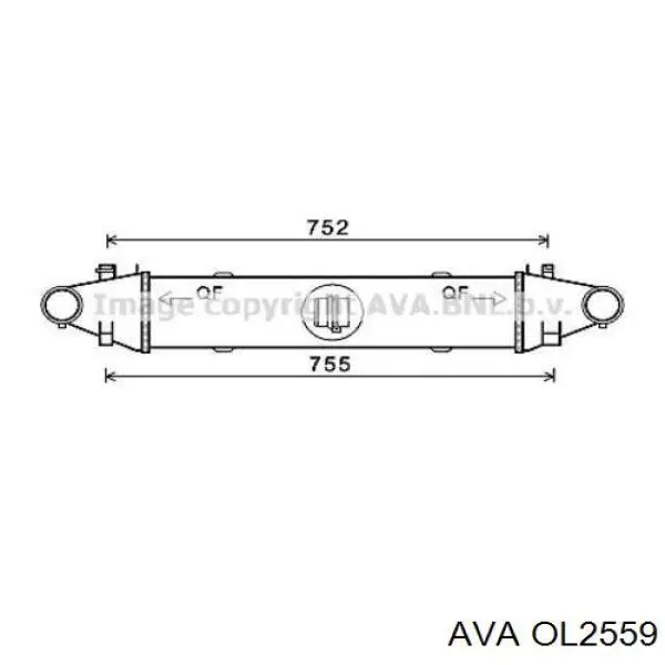 Радіатор охолодження AVA OL2559