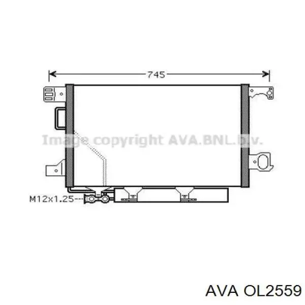 Радіатор основний AVA OL2559 ціна, від 140.80 USD