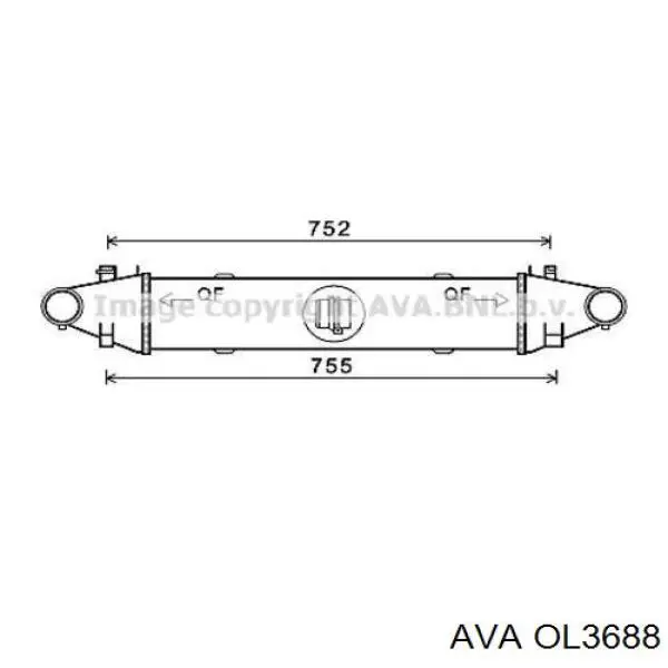 Купити OL3688 AVA Радіатор масляний