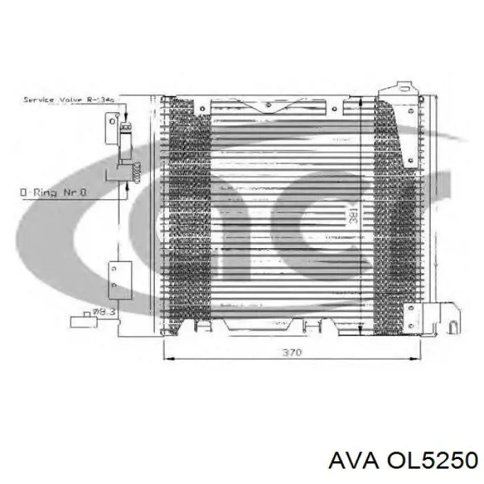 Конденсатор кондиціонера AVA OL5250 ціна, від 71.70 USD