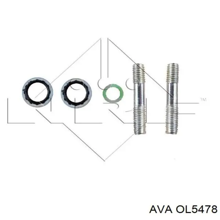 OL5478 AVA радіатор кондиціонера