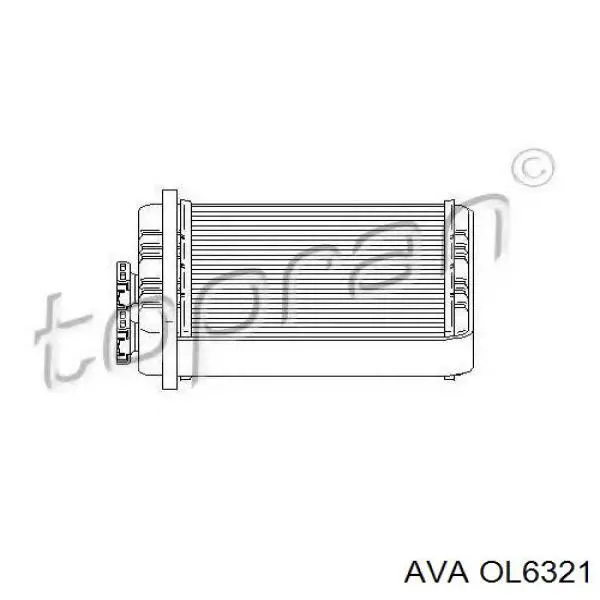 Радіатор обігрівача AVA OL6321