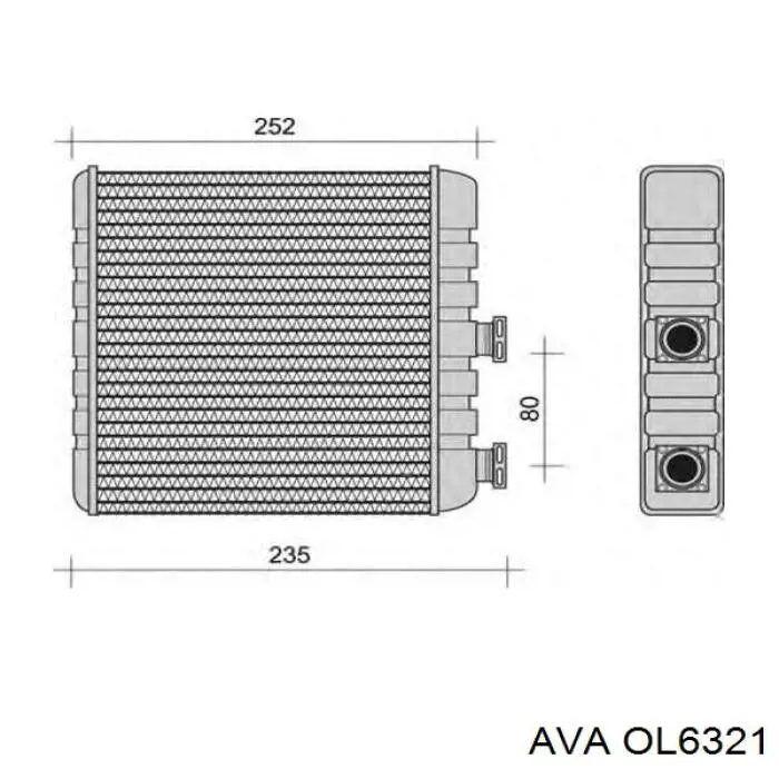 Купити OL6321 AVA Теплообмінник