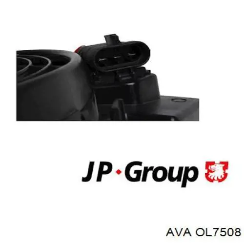Дифузор радіатора охолодження, в зборі з двигуном і крильчаткою AVA OL7508 ціна, від 47.49 USD
