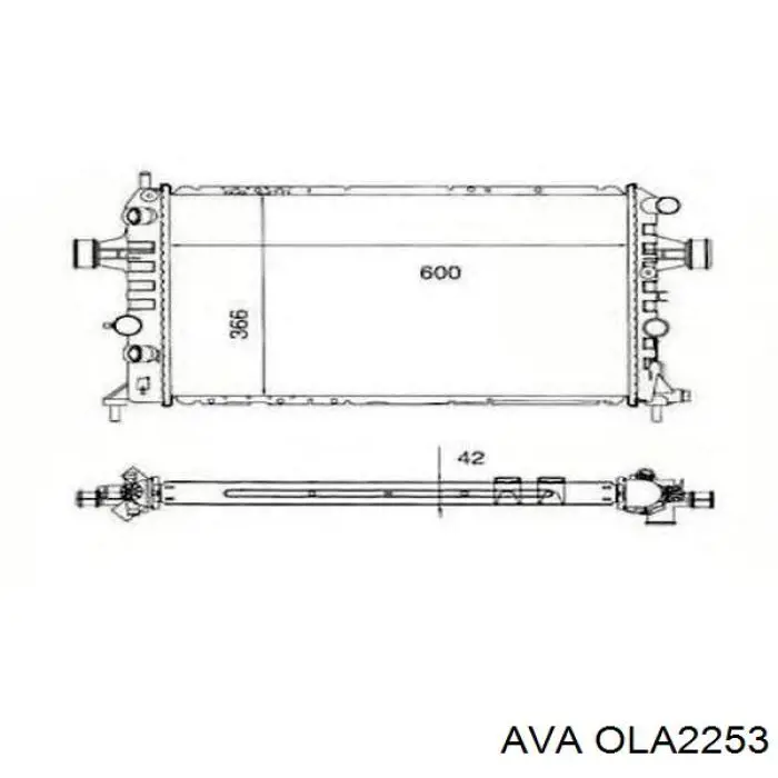 Радіатор OLA2253 AVA