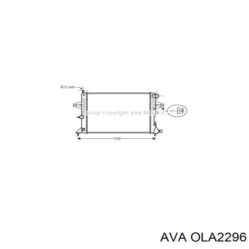 Купити OLA2296 AVA Радіатор двигуна