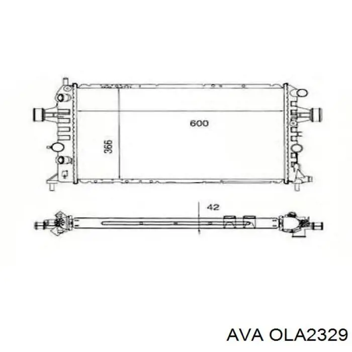 Радіатор OLA2329 AVA