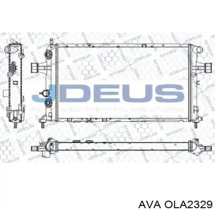 OLA2329 AVA Радіатор охолодження двигуна