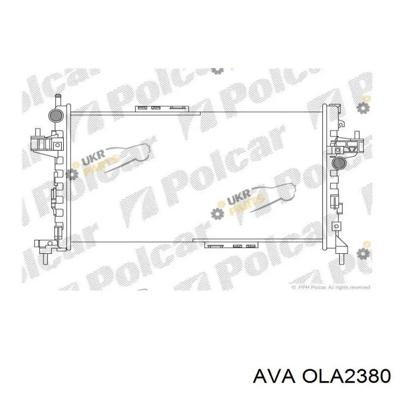 Радіатор основний AVA OLA2380 ціна, від 54.44 USD