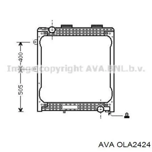 Радіатор OLA2424 AVA